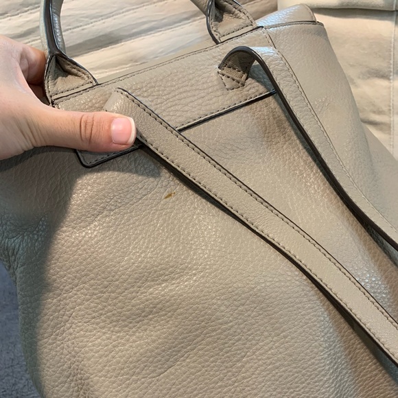 Thea Leather Tassel Backpack French Gray main image 4